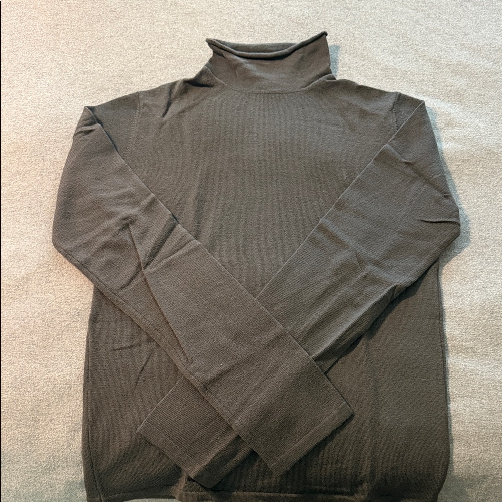Men's Dark Grey Emporio Armani Turtleneck Sweater